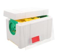 Luxshiny Plastic Bee Breeding Box 4-frame Mating Hive with Feeder Professional Beekeeping Pollination Beehive Suitable for Honeybee Rearing and Queen Rearing Equipment