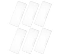 Luxshiny Plastic Nail Accessories Storage Organizer Box Crush Proof and Reduces Surface Abrasion 6pcs for Brushes and Metal Implements for DIY Art and Personal Use the Go