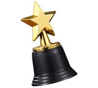 Luxshiny Plastic Star Trophy for Sports Competition Small Decorative Winner Trophy for School Awards and Quiz Prizes for Early Learning Rewards