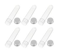 Luxshiny Plastic Test Tubes 40ml Lightweight Lab Bottles 20pcs with Screw Caps Suitable for Bath Salt Storage and Scientific Use