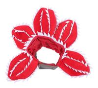 Luxshiny Plush Corpse Flower Pet Cap for Cats and Small Dogs with Hook and Loop Fastener, Keeps Pets Warm and Safe, for Special Occasions and Christmas Costume Accessories
