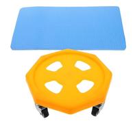 Luxshiny Portable Ab Roller with Built Rebound Assistance and Knee Pad Compact Core Strength Exercise Wheel for Abdominal and Balance Training Home Workout Equipment for Full Body Fitness