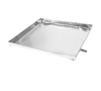 Luxshiny Portable Air Conditioner Drain Pan with Iron and Plastic Material, Silver Drip Tray to Prevent Water Leakage and Protect Floor for Indoor and Outdoor Use