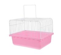 Luxshiny Portable Bird Carrier Collapsible Bird Cage for Small Animals Lovebirds for Parakeets Cockatiels Convenient Travel Design Easy to Clean Material
