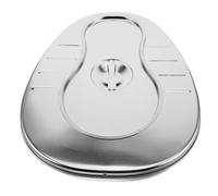 Luxshiny Portable Convenient Bedside Commode Stainless Steel Bedpan with Lid Large Capacity Bed Pan for Elderly Adults Suitable for Home and Hospital Use for Bedridden Patients
