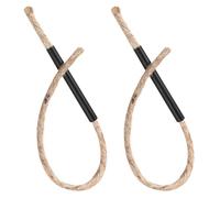 Luxshiny Portable Lightweight Fire Starter Rope Core Campfire Starter Matches 2pcs with Aluminum Sleeve for Camping and Outdoor Survival