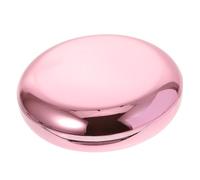 Luxshiny Portable Retainer Box with Material Orthodontic Denture Case Compact Teeth Storage for Travel Leak-Resistant Fake Guard Holder in Rose Gold