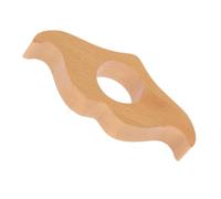 Luxshiny Portable Wooden Thumb Book Page Holder Beige Multi-Functional Book Weight and Bookmark Ring for Readers, Teachers, and Students