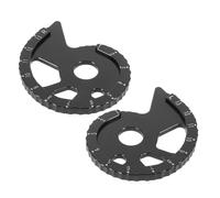 Luxshiny Precision Motorcycle Chain Adjuster Tensioner Compatible with Popular Atv Dirt Bikes - Metal Black Chain Axle Alignment Tool for Off-road Motorbike Maintenance