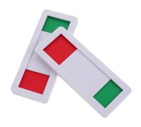 Luxshiny Privacy Slider Door Indicator Signs Sliding Open Closed Office Door Signs 2pcs for 4x10cm White Conference Room for Meeting and Business Use