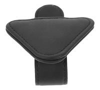 Luxshiny Pu Leather Sunglasses Holder for Car Visor, Black Glasses Clip with Secure Storage and Sleek Stylish Design, Protects Belongings and Organises Sunglasses on Sun Visor