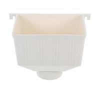 Luxshiny PVC Downspout Gutter Connector for Outdoor Use, Plastic Rainwater Pipe Adapter for Buildings, Beige Colour, Sturdy and Not Easy to Deform, for Floor Drainage Systems