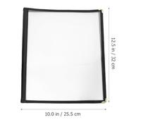 Luxshiny Pvc Menu Cover A4 Size 3-fold Price List Holder for Restaurant and Coffee Bar, Sturdy Recipe Book Protector for Dining Table and Food Service Use