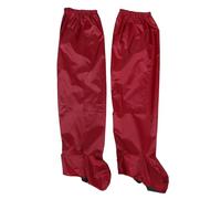 Luxshiny Red Oxford Cloth Rain Shoe Covers for Men Hikers | Breathable Snug Fit, Easy Packing, Keeps Trousers Dry, Anti-slip Footing for Muddy Paths and Riding