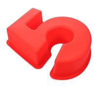 Luxshiny Red Silicone Number Cake Pan for Baking High Temperature Resistance and Easy to Clean Features, Kitchen Cake Mold for Home and DIY Baking Desserts and Candy