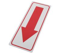 Luxshiny Reflective Aluminum Arrow Sticker for Mailbox and Street Decor, Red Sturdy Directional Arrow Decal with Nighttime Visibility, Suitable for Metal Poles and Cement Walls, Modern