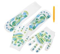 Luxshiny Reflexology Foot Massage Socks Cotton Acupuncture Socks with Illustrated Pressure Points for Relaxation and Relief for Men and Women