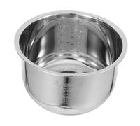 Luxshiny Replacement Accessory Inner Rice Steel 1.6l Cooker Pot Stainless with Heat Cooking Pot for Efficient Distribution and Easy to Clean Silver Electric
