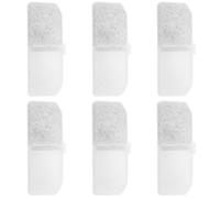 Luxshiny Replacement Filters Removes Dust 6pcs Synthetic Material Filter for Pet Water Fountain and Water Dispenser for Home and Pet Store Use