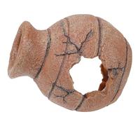 Luxshiny Reptile Box Hideout Cave for Snakes and Turtles, Compact Desktop Snake Cave with Safe Design, Desert Habitat Decor for Pet Reptile Enclosures