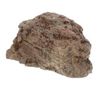 Luxshiny Reptile Resin Rock Hide Cave Simulation Stone Habitat Decor for Lizards Snakes Tortoises Terrarium Hideout Aquarium Accessory