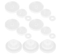 Luxshiny Resin Earring Backs Secure Fit 30pcs for Sensitive Skin Flying Saucer Shape Earring Lifters and Support Patches for Droopy Ears and Nose