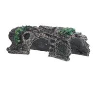 Luxshiny Resin Reptile Hideout Box Tree Hole Design for Terrarium Decoration, Easy to Use and Stain Resistant Hide House Suitable for Lizards, Snakes, and Other Small Pets