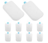 Luxshiny Reusable Cooling Ice Crystal Boxes Reduced Water Condensation and Extended Cooling Duration 10pcs with Snowflake Design, Pe Material for Air Cooler and Backpack Cooler for Home