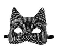 Luxshiny Rhinestone for Halloween Party with Sparkly Pp Material, Half-face Design Adds Sense of Mystery and Elegance, for Fancy Dress Parties and Cosplay Events