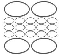 Luxshiny Rubber Recorder Belts with Stable Performance 20pcs Replacement 2mm Square Drive Belts for Reliable Use for Cassette Tape Player and Record Player