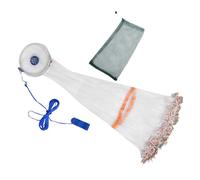 Luxshiny Saltwater Fishing Cast Net with Aluminum Ring Easy Hand Throw Bait Trap for Freshwater and Saltwater Fine Mesh Monofilament Design for High Catch Rate Stable American Style Fishing