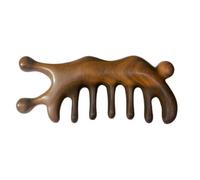 Luxshiny Sandalwood Wide Tooth Comb for Hair Treatment and Scalp Massage with Break Resistance and Deform Resistance, Special Design for Relaxing Hair Care and Scalp Cleaning