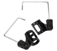 Luxshiny Saxophone Microphone Holder Clip Suitable for Alto and Tenor Saxophones 2pcs with Quick Disassembly and Stable Support, Black Abs and Iron Material for Stage Performances