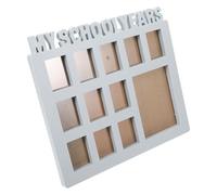 Luxshiny School Day Picture Frame for Home Keepsake with Smooth Lines and Plastic Material, for Storing and Displaying My First School Photo in A Modern Style