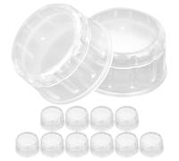 Luxshiny Shaker Bottle Replacement Lid: 12pcs Cocktail Shaker Lids Universal Reusable Cup Cover Anti-Splash for Home Milk Tea Shops and Beverage Stores