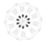 Luxshiny Shower Curtain Splashproof Clips Easy to Carry 10pcs with Cup Design Clamps Splash Guard Fixing Clips for Glass and Smooth Walls for Bathroom