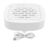 Luxshiny Silent Nail Dust Collector Machine with Powerful Dust Collection and Continuous Operation, White Plastic Abs Material, for Home Studio and Nail Salon Use