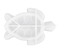 Luxshiny Silicone DIY Turtle Shape Tray Mold Flexible Soft Epoxy Casting Mold for Resin Crafts White Silicone Suitable for Home Decoration and DIY Crafts