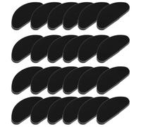 Luxshiny Silicone Eyeglass Nose Pads to Reduce Burden on Comfortable Eyewear Supplies 30pcs Non- Glasses Nose Pads Black Silicone for Eyeglasses
