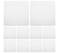 Luxshiny Silicone Fusing Mat with Flat and Stabilized Surface for Applique and Quilting 10pcs White Breathable Mesh Craft Sheet Heat Proof and Precision Fusing Pad for Arts and Sewing