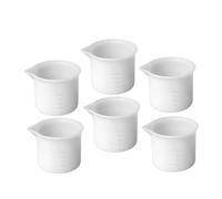 Luxshiny Silicone Measuring Cups Epoxy Mixing Cups 50Ml Scaled Non-Stick DIY Craft Tool Kit for Resin Art and Epoxy Projects, Flexible Silicone Material for Precise Liquid Measurement in
