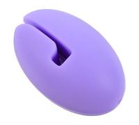 Luxshiny Silicone Thermometer Probe Clip Holder Pot Edge Clamp for Syrup Candy Cooking Kitchen Supplies, Temperature Probe Clip for Grill and Frying, Purple
