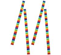 Luxshiny Silicone Towel Bands 4Pcs Elastic Sunbed Towel Straps Rainbow Colours for Beach Loungers and Seaside Activities