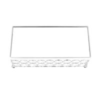 Luxshiny Silver Mirror Crystal Cake Stand Small Size Dessert Tray for Cupcakes Party Snack Display and Cake Serving Platter Elegant European Style for Weddings and Tea Parties