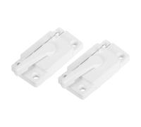 Luxshiny Sliding Window Sash Locks 2 Pair Heavy Duty Security Locks for Single and Double Hung Windows with Zinc Alloy Material and White Side Design for Household Use
