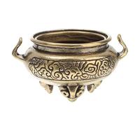 Luxshiny Small Brass Incense Burner Handmade Metal Censer Holder Creative Home Incense Holder for Tea Ceremony Indoor Bedroom Office Décor