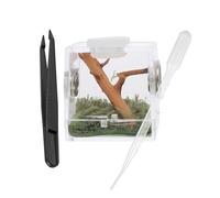 Luxshiny Small Jumping Spider Breeding Box Reptile Escape- Enclosure Habitat Terrarium Suitable for Florida Jumping Spiders Pet Breeding Container