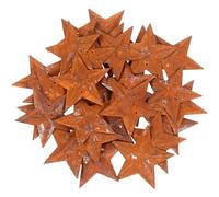 Luxshiny Small Metal Barn Star 30Pcs 4.5Cm Rustic Christmas Stars for Decorative Wreaths and Wrapping