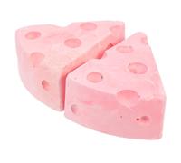 Luxshiny Small Pets Molar Grinding Stones 2Pcs Calcium-Added Cheese Chew for Hamsters Rabbits Guinea Pigs to Promote Agility and Prevent Obesity