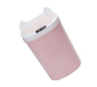 Luxshiny Smart Sensor Trash Can Large Capacity Automatic Induction Garbage Bin with Touch and Knock Control for Kitchen Bathroom Living Rechargeable Pink Waste Container